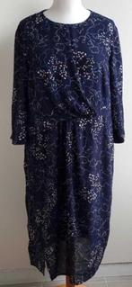 Gerry Weber donkerblauwe jurk met print mt. 46, Kleding | Dames, Blauw, Maat 46/48 (XL) of groter, Ophalen of Verzenden, Zo goed als nieuw