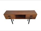 Vintage mid century deens ladekast, Huis en Inrichting, Ophalen, 100 tot 150 cm, 3 of 4 laden, Minder dan 100 cm