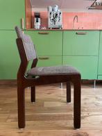 Vintage Eetkamerstoelen (4 stuks) Hout & Bruin, Ophalen, Gebruikt, Bruin, Vier