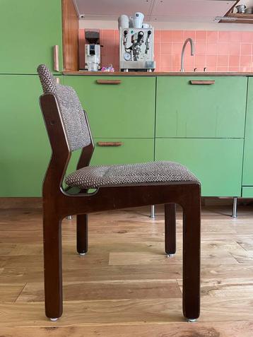 Vintage Eetkamerstoelen (4 stuks) Hout & Bruin beschikbaar voor biedingen