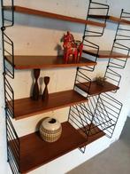 Nisse String wandmeubel, retro jaren 60 kast, vintage, Ophalen, Met plank(en), Gebruikt, Minder dan 150 cm