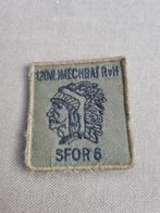 Borstpatch 12(NL) MECHBAT RVH SFOR 6, Verzamelen, Ophalen of Verzenden, Landmacht, Nederland, Embleem of Badge