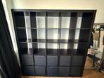 Zwarte Ikea Kallax vakkenkast, Huis en Inrichting, Kasten | Boekenkasten, Ophalen, Kunststof, Gebruikt, 150 tot 200 cm