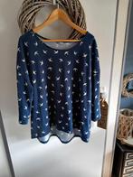 Donker blauwe trui met vogels erop maat 46, Ophalen of Verzenden, Zo goed als nieuw, Maat 46/48 (XL) of groter, Blauw