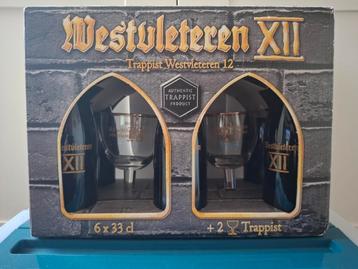 Westvleteren 12 Giftbox incl 2 glazen - 2012 / bouwsteen  beschikbaar voor biedingen