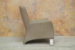 ZGANieuw! taupekleurige leren Rolf Benz 322 design fauteuil!, Huis en Inrichting, Rolf benz, Rolf benz, Design, 75 tot 100 cm