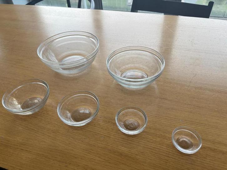Duralex Stapelbare schalen, Huis en Inrichting, Keuken | Servies, Zo goed als nieuw, Schaal of Schalen, Overige stijlen, Glas
