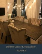 Modern Classic Kroonluchter 12 armen, Huis en Inrichting, Lampen | Hanglampen, Metaal, Zo goed als nieuw, Ophalen