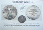 Heim der H.J., 1937 medaillon + 5 foto's +3 p.k., Verzenden, Landmacht, Duitsland, Embleem of Badge