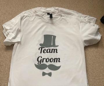 Nieuw | Vrijgezellenfeest shirts heren groom | 12 stuks beschikbaar voor biedingen