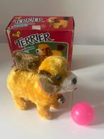 Vintage Mechanisch Speelgoed Opwind Terrier Hond Korea, Verzamelen, Verzenden, Zo goed als nieuw
