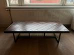 Dutchbone Class Coffee Table - Acacia Wood Herringbone, Ophalen, 100 tot 150 cm, 50 tot 100 cm, Zo goed als nieuw