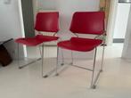 Matrix Krueger Rode Stoelen (8 stuks), Huis en Inrichting, Stoelen, Ophalen, Zo goed als nieuw, Rood, Vijf, Zes of meer stoelen