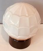 Art Deco licht zalmroze oude Thabur plafond lamp, Huis en Inrichting, Lampen | Plafondlampen, Ophalen, Zo goed als nieuw, Glas