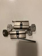 Cilinders 2x  gelijksluitend, Doe-het-zelf en Verbouw, Hang- en Sluitwerk, Ophalen of Verzenden, Gebruikt, Slot