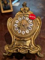 Antiek vuurvergulde bronzen tafel klok 28 cm. €170, Ophalen