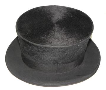 Zwarte hoge hoed The Durable hat maat 56 beschikbaar voor biedingen