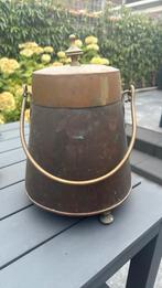 Kooeren kolenkit kolenpot bbq accessoire, Antiek en Kunst, Antiek | Koper en Brons, Ophalen of Verzenden, Koper