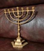 Vintage Menora kandelaar - Wainberg Israël, Ophalen of Verzenden, Koper of Brons