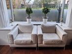 Twee leren stoelen arild ikea, Huis en Inrichting, Ophalen, Gebruikt, 50 tot 75 cm, Leer