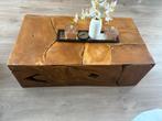 Salontafel 90x50x30 cm echt teakhout bruin, Huis en Inrichting, Ophalen, 100 tot 150 cm, Teakhout, 50 tot 100 cm