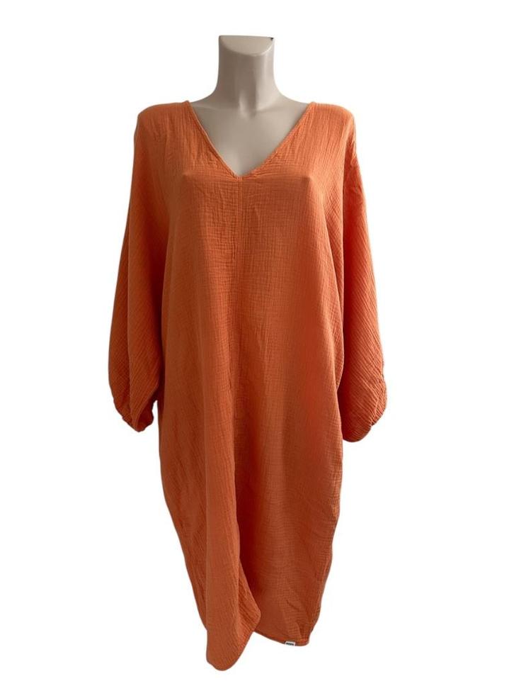 Penn & Ink jurk S, Kleding | Dames, Jumpsuits, Zo goed als nieuw, Maat 36 (S), Oranje, Ophalen of Verzenden
