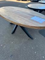 OPRUIMING‼️ Ovale eettafel mangohout nieuw (180/200/220cm), Huis en Inrichting, Tafels | Eettafels, Ophalen of Verzenden, Vijf personen of meer