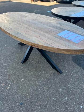 OPRUIMING‼️ Ovale eettafel mangohout nieuw (180/200/220cm)  beschikbaar voor biedingen