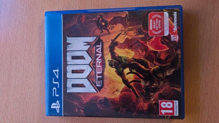 DOOM Eternal, PS4, Spelcomputers en Games, Games | Sony PlayStation 4, Zo goed als nieuw, Overige genres, 1 speler, Vanaf 18 jaar