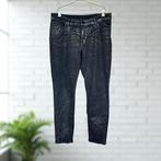 Christian Berg Jeans Maat 44 Zwart Goud Panterprint Slim, Cb, Verzenden, Zwart, Cb