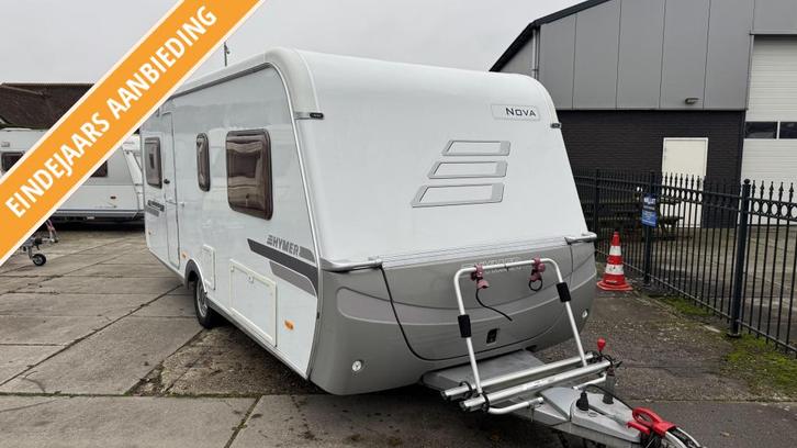 Hymer Nova 530 | 2005 | Complete caravan met mover+zakluifel, Caravans en Kamperen, Caravans, Bedrijf, Rondzit, Hymer, 2 aparte bedden