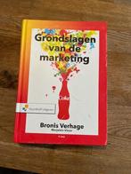 Grondslagen van de marketing, Boeken, Studieboeken en Cursussen, Ophalen of Verzenden, Zo goed als nieuw, HBO, Bronis Verhage; Marjolein Visser