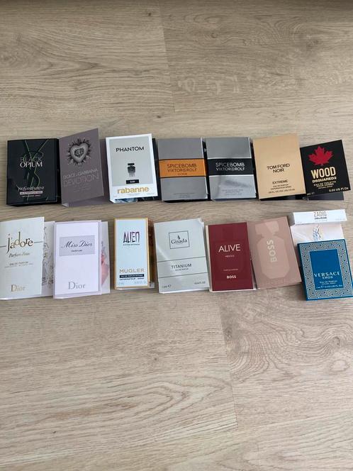 Parfum Testers Set - 15 Stuks, Sieraden, Tassen en Uiterlijk, Uiterlijk | Parfum, Nieuw, Ophalen of Verzenden