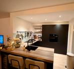 U-vorm Keuken zwart excl apparatuur, Huis en Inrichting, Ophalen, U-keuken, Zwart, Zo goed als nieuw