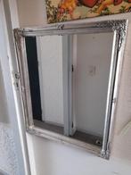 Zilver kleurige barok spiegel, Ophalen of Verzenden, Zo goed als nieuw, Rechthoekig, Minder dan 100 cm