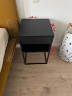 2 ikea Vikhammer Nachtkastjes - Zwart, Huis en Inrichting, Slaapkamer | Nachtkastjes, Ophalen, Minder dan 45 cm, Metaal of Aluminium
