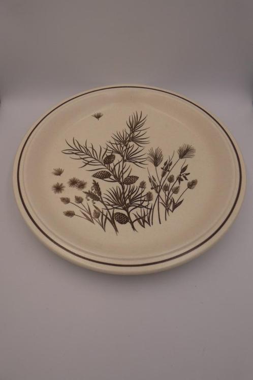 Vintage bord keramiek Pinewood, by W.H. Grindley Engeland, Huis en Inrichting, Keuken | Servies, Gebruikt, Bord(en), Overige stijlen