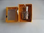 art collectibles Borrelglas glas bedekt met metaal Vietnam, Ophalen of Verzenden