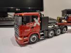 Scania 8x4 met dieplader, Hobby en Vrije tijd, Modelauto's | 1:50, Ophalen, Zo goed als nieuw, Bus of Vrachtwagen, NZG