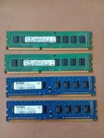 Ram bankjes: 4 x 1 GB - DDR3/PC3 10600u 1Rx8 voor desktop., 1 GB of minder, DDR3, Ophalen of Verzenden, Zo goed als nieuw