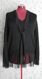 LE COEUR Twin-Set Zwarte, Ged.Wollen Blouse/ Truitje maat M, Maat 38/40 (M), Zwart, Ophalen of Verzenden, Zo goed als nieuw