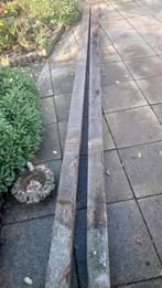 2 hardhouten palen 10x10 4 meter lang, Ophalen, Palen, Zo goed als nieuw, Hardhout