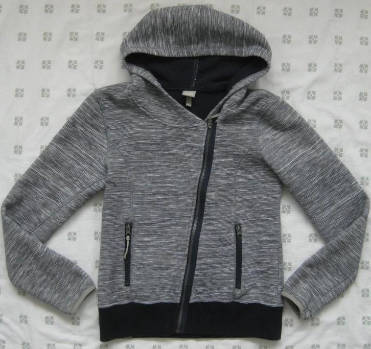 Bench warm vest blauw grijs, capuchon, met rits, maat L =40, Kleding | Dames, Truien en Vesten, Zo goed als nieuw, Maat 38/40 (M)