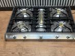 Luxe Boretti 5 pits kookplaat RVS 90 cm, De schout 4, Fornello Esperta, Refurbished, Ophalen of Verzenden