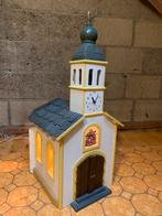 Handgemaakt kerkje met verlichting, Diversen, Kerst, Ophalen, Zo goed als nieuw