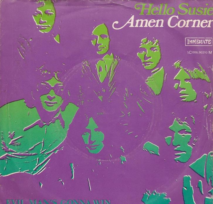 Amen Corner - Hello Susie / Evil man's gonna win, Cd's en Dvd's, Vinyl | Pop, Zo goed als nieuw, 1960 tot 1980, Overige formaten