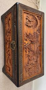 Zeldzaam mooie houten Chinese kamfer kist, Ophalen