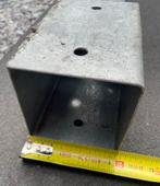 Metalen Paalhouder voor schuttingpaal anker, Ophalen, Nieuw, IJzer