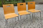 4 stoelen Holt beuken, Huis en Inrichting, Stoelen, Metaal, Vier, Modern, Zo goed als nieuw