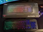 Trust GXT 830RW AVONN Gaming Toetsenbord - Qwerty - Gebruikt, Computers en Software, Ophalen of Verzenden, Qwerty, Gebruikt, Gaming toetsenbord